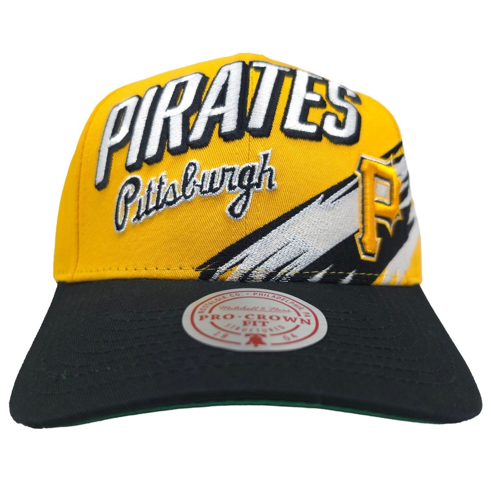 Pittsburgh Pirates Mitchell & Ness MLB Pro Fit Snapback Hat Cap 3D Logo NWT
